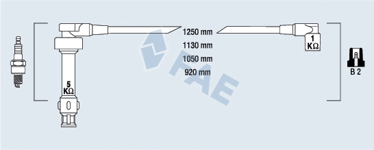 Kit de câbles d'allumage FAE 85940