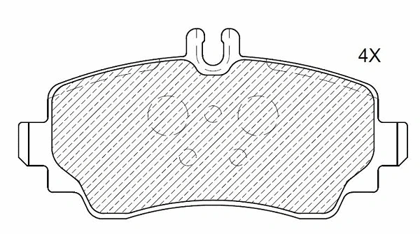 Kit de plaquettes de frein, frein à disque KLAXCAR FRANCE 24839z