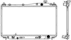 Radiateur, refroidissement du moteur SAKURA Automotive 3211-1008