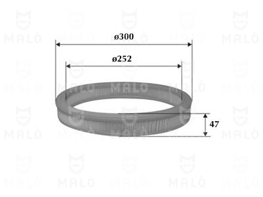 Filtre à air AKRON-MALÒ 1500371