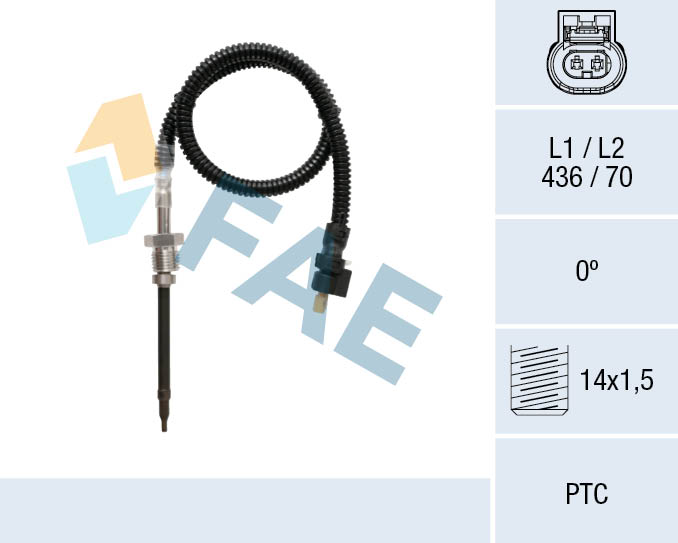 Capteur, température des gaz FAE 68060