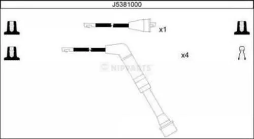 Kit de câbles d'allumage NIPPARTS J5381000