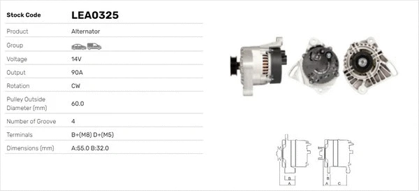 Alternateur LUSA LEA0325