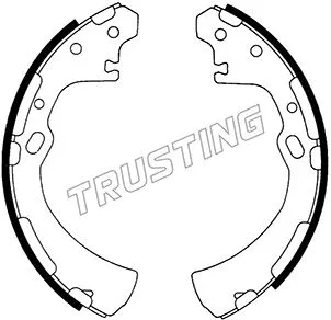 Jeu de mâchoires de frein TRUSTING 067.175