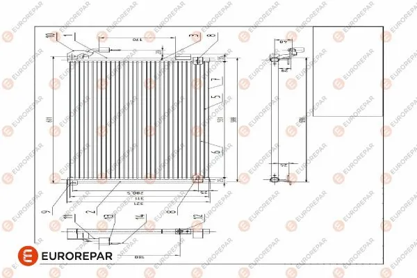 Condenseur, climatisation EUROREPAR E163394