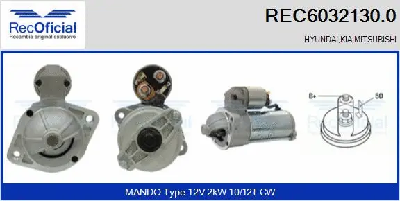 Démarreur RECOFICIAL REC6032130.0