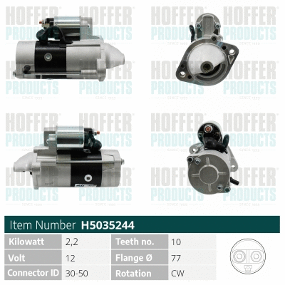 Démarreur HOFFER H5035244
