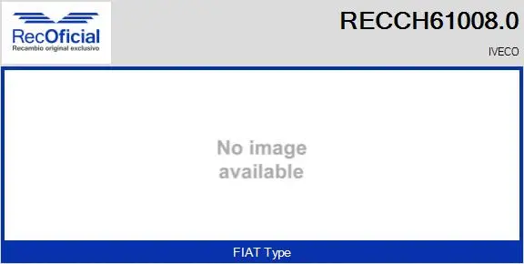 Groupe carter, turbocompresseur RECOFICIAL RECCH61008.0