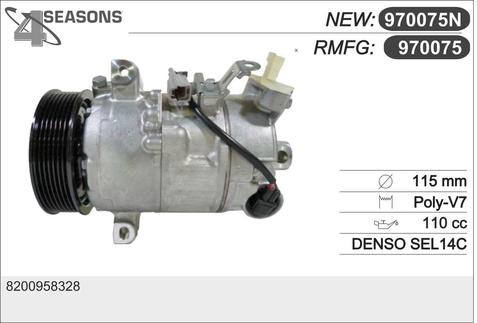 Compresseur, climatisation AHE 970075N