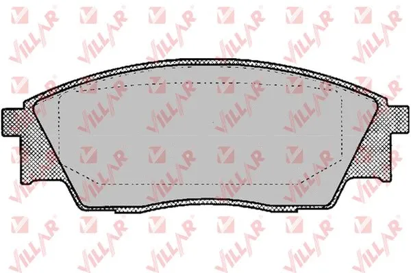 Kit de plaquettes de frein, frein à disque VILLAR 626.0049