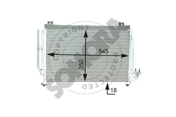 Condenseur, climatisation SOMORA 110960A