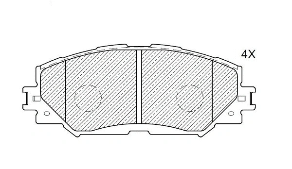 Kit de plaquettes de frein, frein à disque KLAXCAR FRANCE 24168z