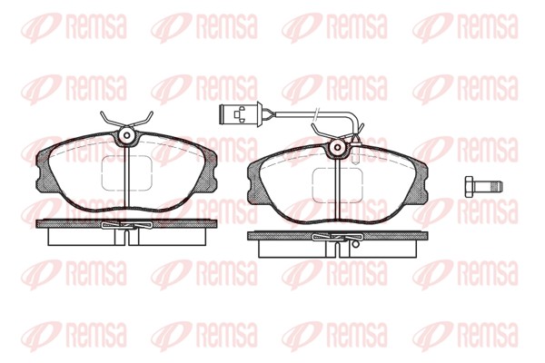 Kit de plaquettes de frein, frein à disque REMSA 0305.02
