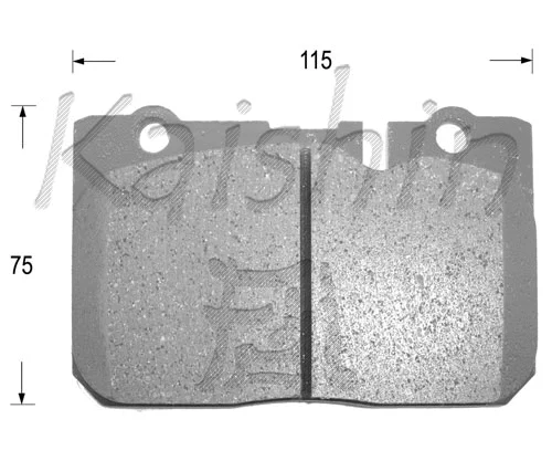 Kit de plaquettes de frein, frein à disque KAISHIN FK2154
