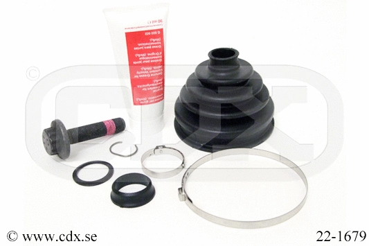 Jeu de joints-soufflets, arbre de commande CDX 22-1679
