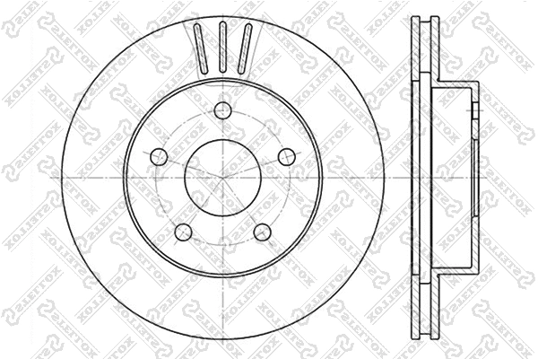Disque de frein STELLOX 6020-9303V-SX