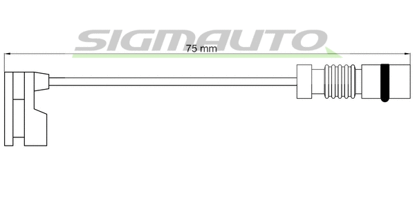 Contact d'avertissement, usure des plaquettes de frein SIGMAUTO WI0598