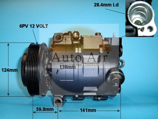 Compresseur, climatisation AUTO AIR GLOUCESTER 14-1238R