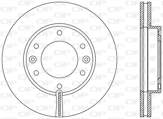 Disque de frein OPEN PARTS BDA2371.20
