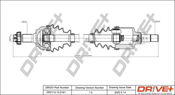 Arbre de transmission Dr!ve+ DP2110.10.0161