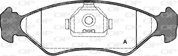 Kit de plaquettes de frein, frein à disque OPEN PARTS BPA0285.10