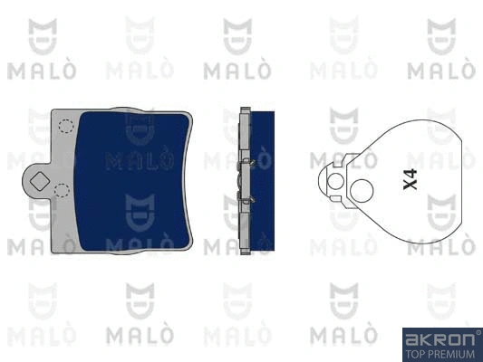 Kit de plaquettes de frein, frein à disque AKRON-MALÒ 1050324