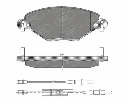 Kit de plaquettes de frein, frein à disque SCT - MANNOL SP 421 PR