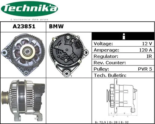 Alternateur Technika A23851