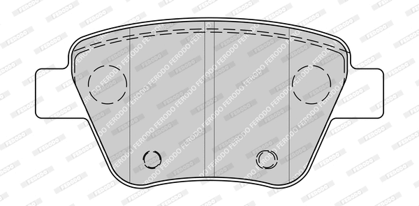 Kit de plaquettes de frein, frein à disque FERODO FDB4316-D