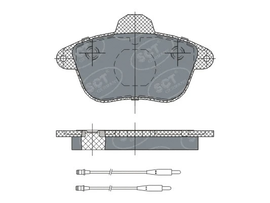 Kit de plaquettes de frein, frein à disque SCT - MANNOL SP 295 PR
