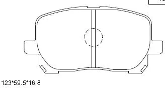 Kit de plaquettes de frein, frein à disque ASIMCO KD2770