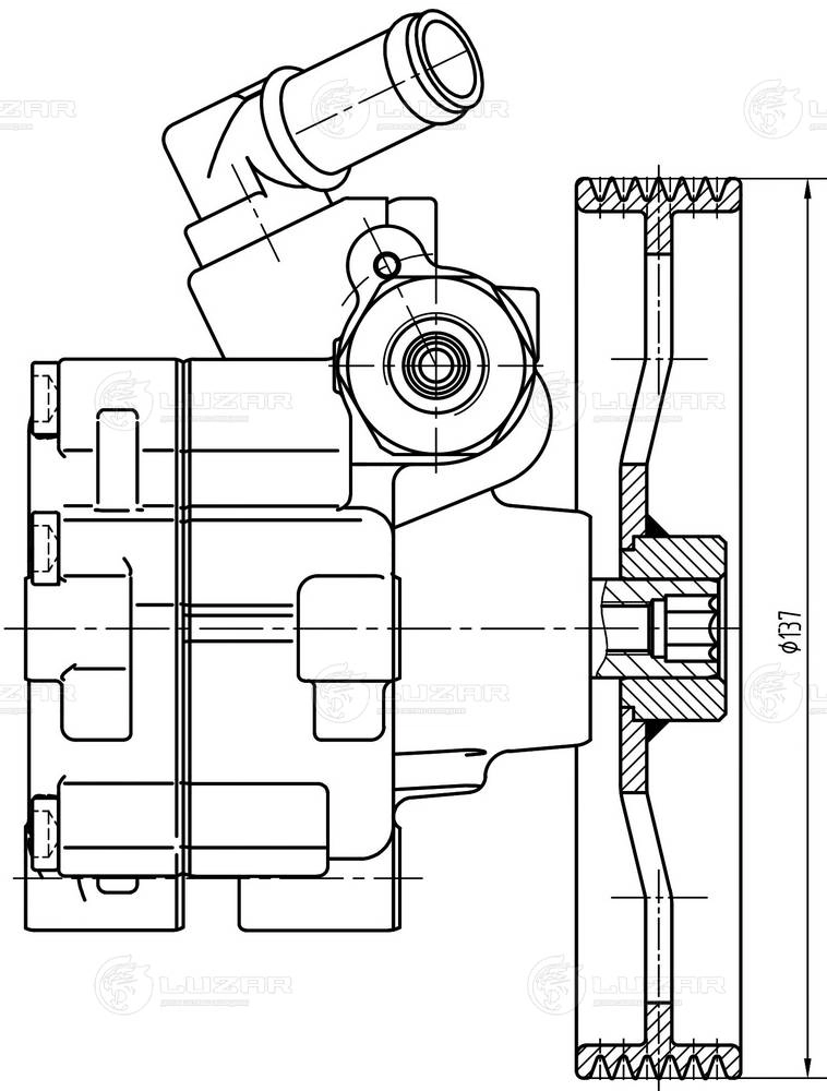 Pompe hydraulique, direction LUZAR LPS 2002