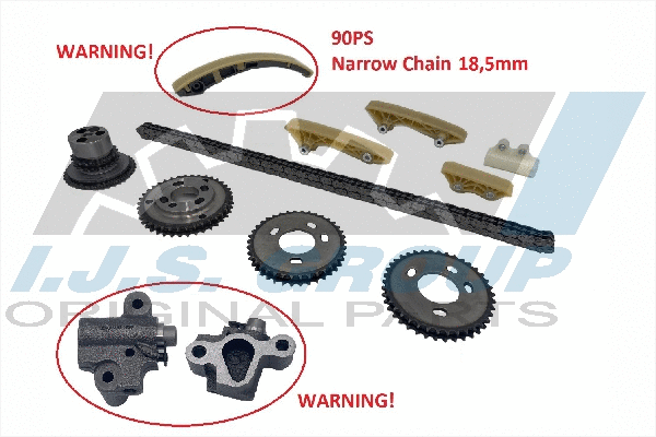 Kit de distribution par chaîne IJS GROUP 40-1021FK