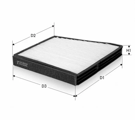 Filtre, air de l'habitacle TECNECO FILTERS CK9395