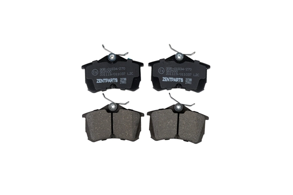 Kit de plaquettes de frein, frein à disque ZentParts Z07388