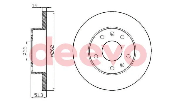 Disque de frein DEEVO BD34140
