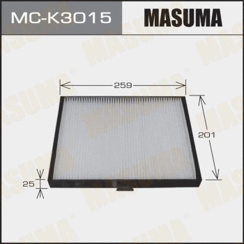 Filtre, air de l'habitacle MASUMA MC-K3015