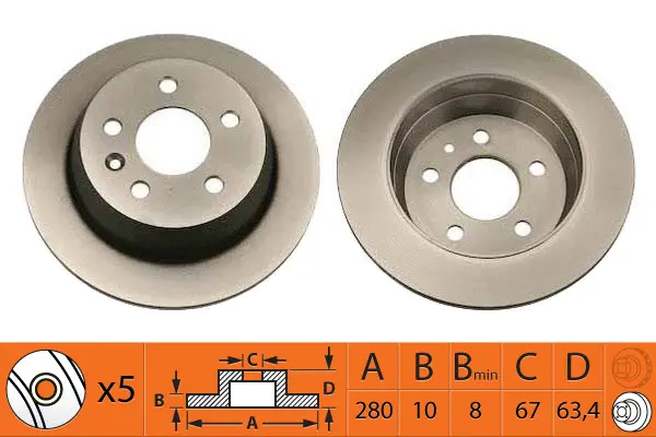 Disque de frein SB BR31106