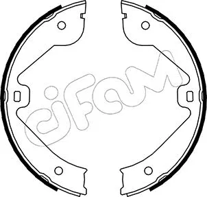 Jeu de mâchoires de frein, frein de stationnement CIFAM 153-244