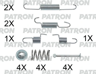 Kit d'accessoires, mâchoire de frein PATRON PSRK0102