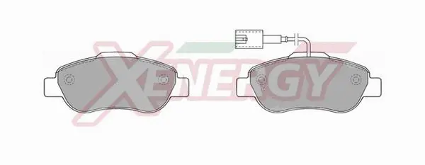 Kit de plaquettes de frein, frein à disque AP XENERGY X40892