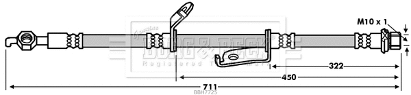 Flexible de frein BORG & BECK BBH7725