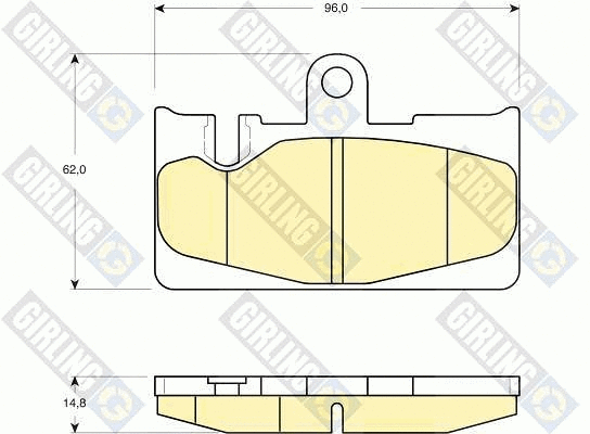 Kit de plaquettes de frein, frein à disque GIRLING 6133239