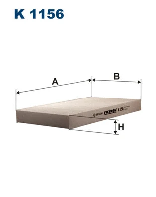 Filtre, air de l'habitacle FILTRON K 1156
