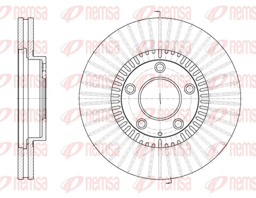 Disque de frein REMSA 6898.10