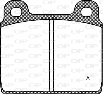 Kit de plaquettes de frein, frein à disque OPEN PARTS BPA0002.20
