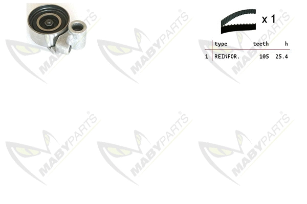 Kit de courroie crantée MABYPARTS OBK010211