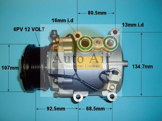 Compresseur, climatisation AUTO AIR GLOUCESTER 14-0325