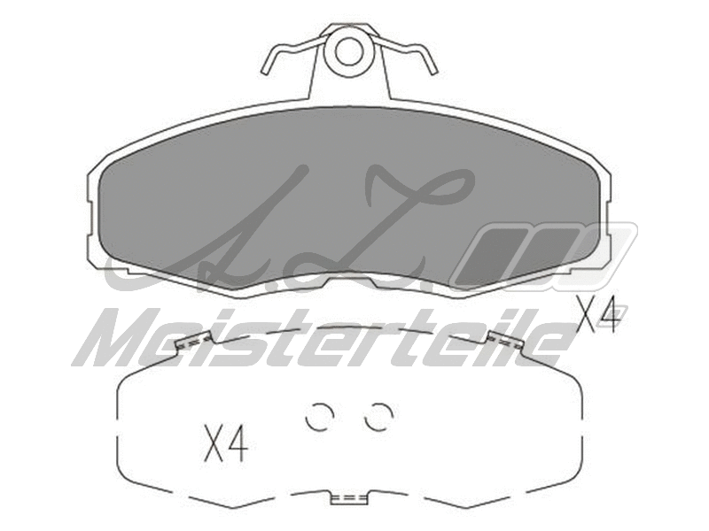 Kit de plaquettes de frein, frein à disque A.Z. Meisterteile AZMT-44-022-2347