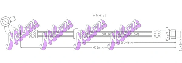 Flexible de frein KAWE H6851
